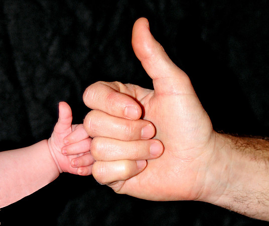 Thumbs up with Dad
